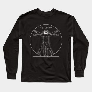 Vitruvian Man by Leonardo da Vinci Long Sleeve T-Shirt